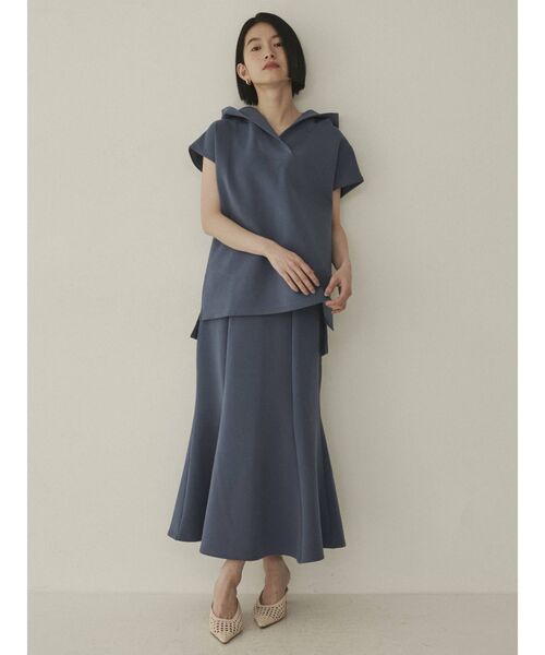 COTORICA(コトリカ)の「ダンボールマーメイドロングスカート【セットアップ対応】(スカート・レディース・アイボリー/ブラック/ブルー・SMALL/MEDIUM)」の14枚目の写真