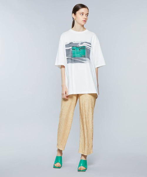JANESMITH(ジェーンスミス)の「【JANE SMITH(ジェーンスミス)】コールマンプレイグラウンドショートスリーブ 22SCT-#132S-SN(Tシャツ/カットソー・レディース・ホワイト・SMALL)」の4枚目の写真
