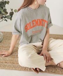 ショート丈カレッジロゴTシャツ