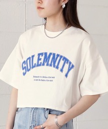 ショート丈カレッジロゴTシャツ