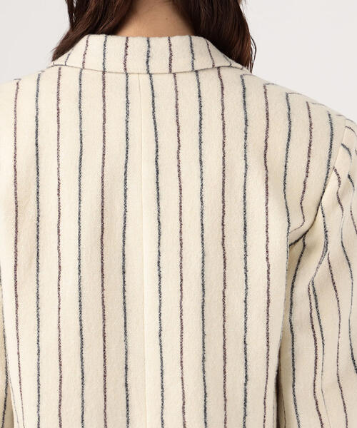 ISABEL MARANT（イザベルマラン）の「ISABEL MARANT ETOILE ELDER ウールリネンストライプ ピークドラペルジャケット（テーラードジャケット・レディース・ホワイト系その他・34）」の12枚目の写真