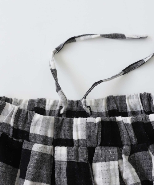 antiqua(アンティカ)の「ダブルガーゼチェック柄パンツ(その他パンツ・キッズ・ブラック/ナチュラル・4/6/3/5)」の22枚目の写真