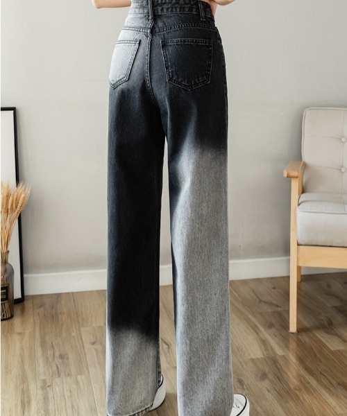 MANGROVE（マングローブ）の「ブリーチ加工デニムパンツ（デニムパンツ・レディース・ブラック/ブルー・MEDIUM/LARGE）」の4枚目の写真