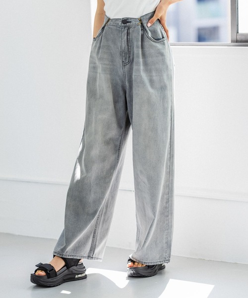 repipi armario（レピピ アルマリオ）の「ライトオンスホックデニム（デニムパンツ・キッズ・ブラック/グレー/ブルー系その他/ブルー系その他2・SMALL/MEDIUM/LARGE）」の3枚目の写真