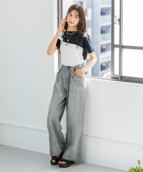 repipi armario（レピピ アルマリオ）の「ライトオンスホックデニム（デニムパンツ・キッズ・ブラック/グレー/ブルー系その他/ブルー系その他2・SMALL/MEDIUM/LARGE）」の5枚目の写真