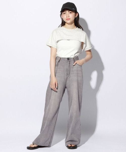 repipi armario（レピピ アルマリオ）の「ライトオンスホックデニム（デニムパンツ・キッズ・ブラック/グレー/ブルー系その他/ブルー系その他2・SMALL/MEDIUM/LARGE）」の10枚目の写真