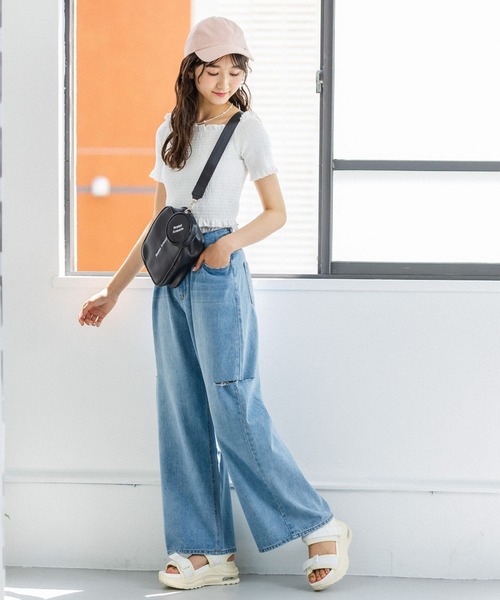 repipi armario（レピピ アルマリオ）の「ライトオンスホックデニム（デニムパンツ・キッズ・ブラック/グレー/ブルー系その他/ブルー系その他2・SMALL/MEDIUM/LARGE）」の6枚目の写真