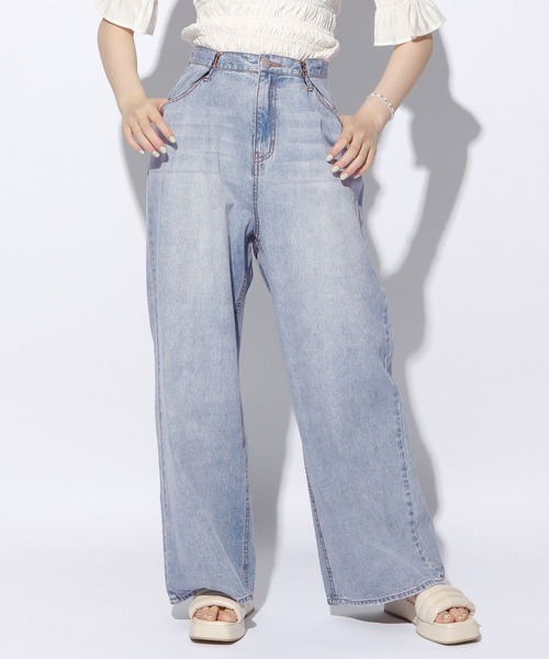 repipi armario（レピピ アルマリオ）の「ライトオンスホックデニム（デニムパンツ・キッズ・ブラック/グレー/ブルー系その他/ブルー系その他2・SMALL/MEDIUM/LARGE）」の12枚目の写真