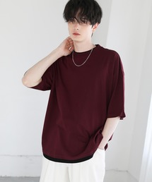ルーズベーシックフェイクレイヤードTシャツ