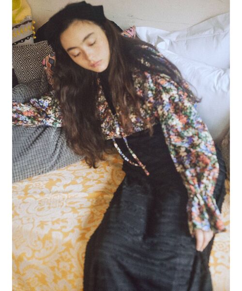 merry jenny（メリージェニー）の「gardenショートフリルブラウス（シャツ/ブラウス・レディース・ブラウン/ネイビー・FREE）」の20枚目の写真