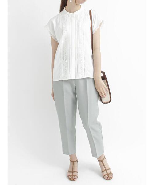 Te chichi(テチチ)の「フロントレースフレンチスリーブブラウス(シャツ/ブラウス・レディース・オフホワイト/グリーン/ブラック・フリ-)」の19枚目の写真