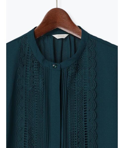 Te chichi(テチチ)の「フロントレースフレンチスリーブブラウス(シャツ/ブラウス・レディース・オフホワイト/グリーン/ブラック・フリ-)」の11枚目の写真