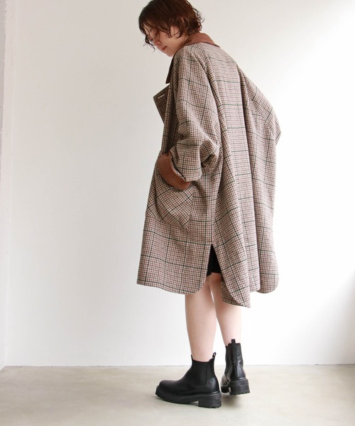 notch.（ノッチ）の「コーデュロイ襟オーバーコート（その他アウター・レディース・ベージュ/その他・M）」の5枚目の写真