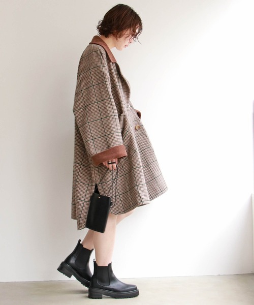 notch.（ノッチ）の「コーデュロイ襟オーバーコート（その他アウター・レディース・ベージュ/その他・M）」の3枚目の写真