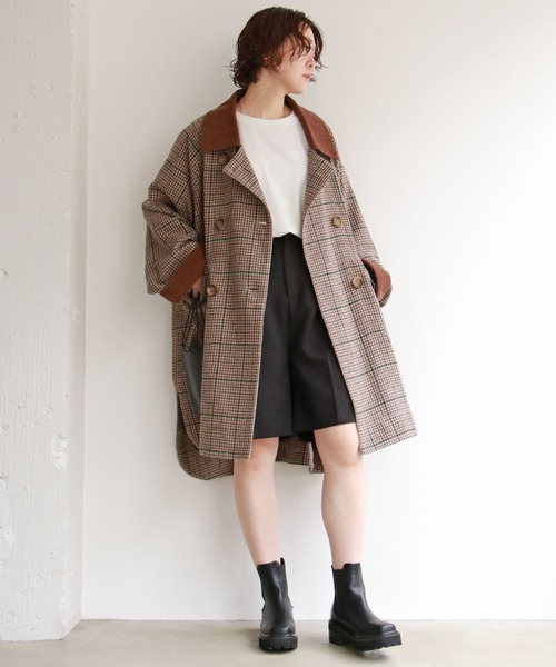 notch.（ノッチ）の「コーデュロイ襟オーバーコート（その他アウター・レディース・ベージュ/その他・M）」の19枚目の写真