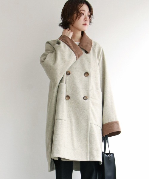 notch.（ノッチ）の「コーデュロイ襟オーバーコート（その他アウター・レディース・ベージュ/その他・M）」の17枚目の写真