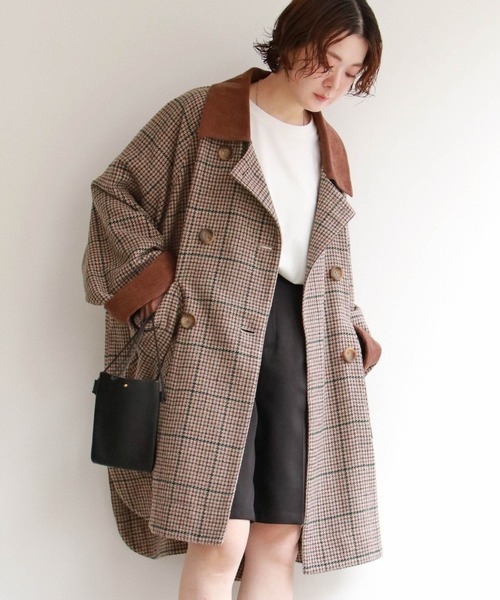 notch.（ノッチ）の「コーデュロイ襟オーバーコート（その他アウター・レディース・ベージュ/その他・M）」の10枚目の写真