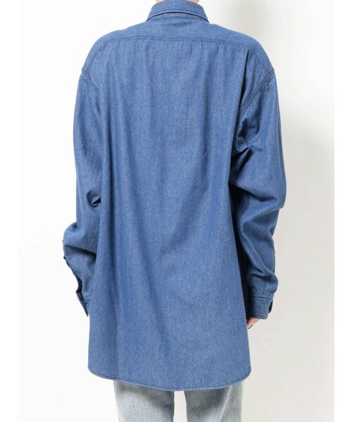 Ungrid（アングリッド）の「ビッグダンガリーシャツ（シャツ/ブラウス・レディース・ブルー・FREE）」の7枚目の写真