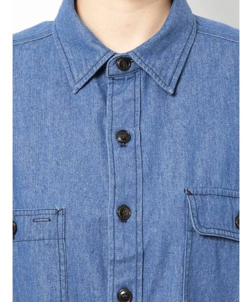 Ungrid（アングリッド）の「ビッグダンガリーシャツ（シャツ/ブラウス・レディース・ブルー・FREE）」の8枚目の写真