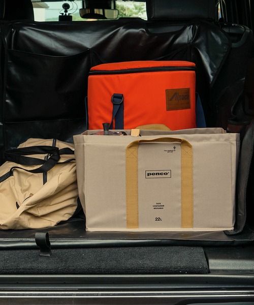 PENCO（ペンコ）の「penco Box Tote ペンコ ボックストート 折りたたみ式 収納ボックス（収納グッズ・レディース・ダークグリーン/ベージュ/ネイビー/グレー/オレンジ・FREE）」の13枚目の写真