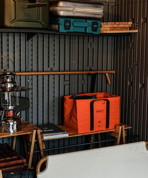 PENCO（ペンコ）の「penco Box Tote ペンコ ボックストート 折りたたみ式 収納ボックス（収納グッズ・レディース・ダークグリーン/ベージュ/ネイビー/グレー/オレンジ・FREE）」の9枚目の写真