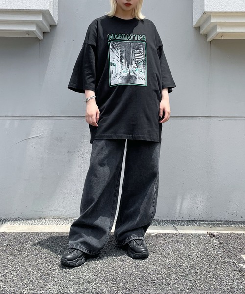 Figments（フィグメンツ）の「MANHATTAN Tシャツ（Tシャツ/カットソー・レディース・ブラック・FREE）」の6枚目の写真