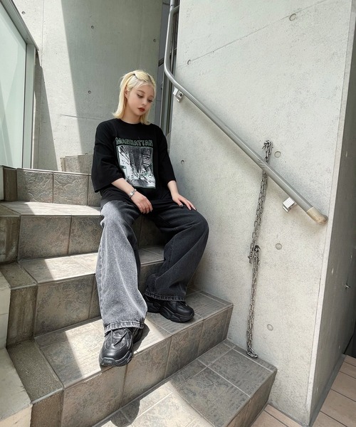 Figments（フィグメンツ）の「MANHATTAN Tシャツ（Tシャツ/カットソー・レディース・ブラック・FREE）」の3枚目の写真