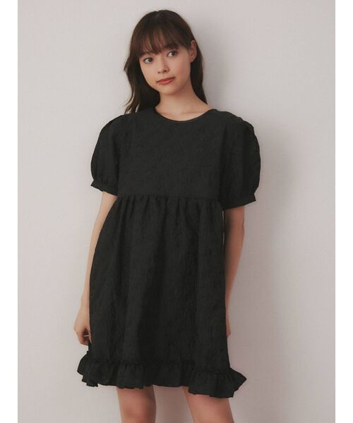 merry jenny（メリージェニー）の「flowerジャガードミニワンピース