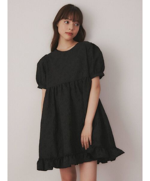 merry jenny（メリージェニー）の「flowerジャガードミニワンピース（ワンピース・レディース・ブラック/ブラウン/アイボリー・FREE）」の16枚目の写真