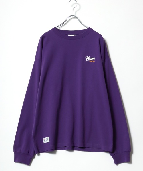 VISION STREET WEAR(ヴィジョンストリートウェア)の「VISION STREET WEAR/ヴィジョンストリートウエア ワンポイントロゴ刺繍 バックプリント ロンT メンズ レディース(Tシャツ/カットソー・メンズ・ホワイト/ブラック/パープル/ブルー/クリーム/スカイブルー・LL/M/L)」の22枚目の写真