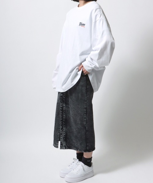 VISION STREET WEAR(ヴィジョンストリートウェア)の「VISION STREET WEAR/ヴィジョンストリートウエア ワンポイントロゴ刺繍 バックプリント ロンT メンズ レディース(Tシャツ/カットソー・メンズ・ホワイト/ブラック/パープル/ブルー/クリーム/スカイブルー・LL/M/L)」の9枚目の写真