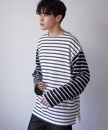 LOWRYS FARM | ＵＳＡＢＩＧボーダー　124957(Tシャツ/カットソー)