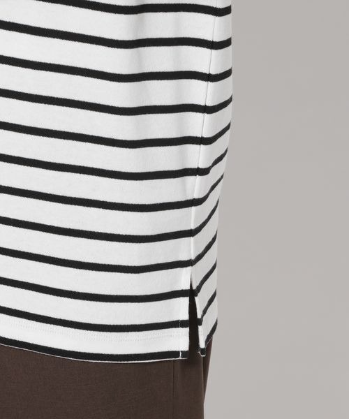 LOWRYS FARM（ローリーズファーム）の「ＵＳＡＢＩＧボーダー　124957（Tシャツ/カットソー・メンズ・ホワイト/ブラック/ブラウン・MEDIUM/LARGE）」の10枚目の写真