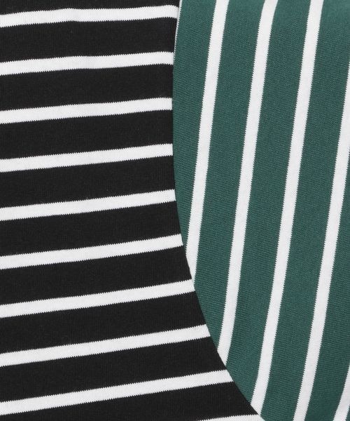 LOWRYS FARM（ローリーズファーム）の「ＵＳＡＢＩＧボーダー　124957（Tシャツ/カットソー・メンズ・ホワイト/ブラック/ブラウン・MEDIUM/LARGE）」の12枚目の写真