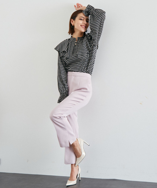 Tiara(ティアラ)の「サイドベンツフレアパンツ(その他パンツ・レディース・ピンク/アイボリー/ブラック・L/M/S)」の6枚目の写真