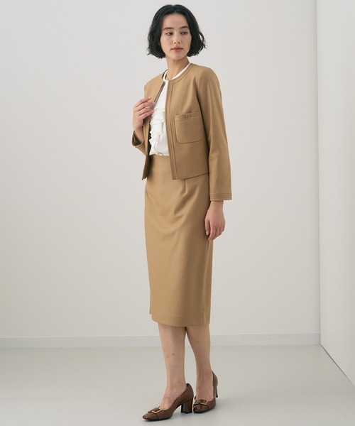 ANAYI（アナイ）の「バックサテンラッフル6ブソデブラウス（シャツ