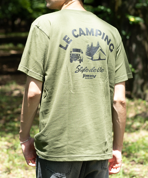 417 EDIFICE(フォーワンセブンエディフィス)の「【417×JIMNY/ジムニー】 LE CAMPING 別注Tシャツ(Tシャツ/カットソー・メンズ・ホワイト/ブラック/カーキ・MEDIUM/LARGE/X-LARGE)」の3枚目の写真