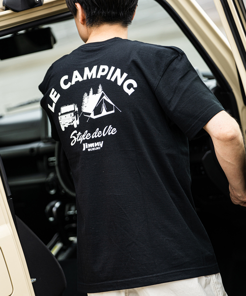 417 EDIFICE(フォーワンセブンエディフィス)の「【417×JIMNY/ジムニー】 LE CAMPING 別注Tシャツ(Tシャツ/カットソー・メンズ・ホワイト/ブラック/カーキ・MEDIUM/LARGE/X-LARGE)」の2枚目の写真