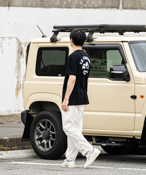 417 EDIFICE(フォーワンセブンエディフィス)の「【417×JIMNY/ジムニー】 LE CAMPING 別注Tシャツ(Tシャツ/カットソー・メンズ・ホワイト/ブラック/カーキ・MEDIUM/LARGE/X-LARGE)」の6枚目の写真