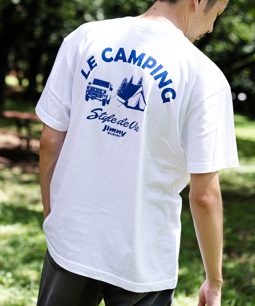 417 EDIFICE(フォーワンセブンエディフィス)の「【417×JIMNY/ジムニー】 LE CAMPING 別注Tシャツ(Tシャツ/カットソー・メンズ・ホワイト/ブラック/カーキ・MEDIUM/LARGE/X-LARGE)」の9枚目の写真