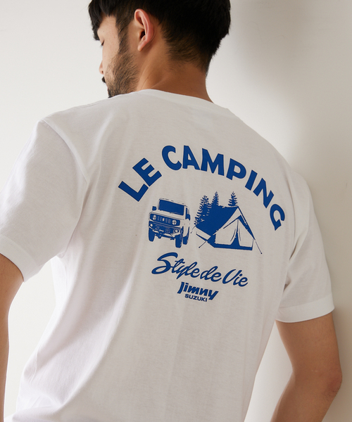 417 EDIFICE(フォーワンセブンエディフィス)の「【417×JIMNY/ジムニー】 LE CAMPING 別注Tシャツ(Tシャツ/カットソー・メンズ・ホワイト/ブラック/カーキ・MEDIUM/LARGE/X-LARGE)」の22枚目の写真