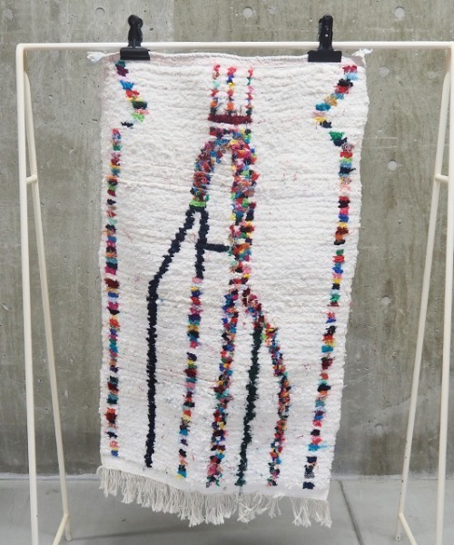 CONTROL FREAK / CTFK(コントロールフリーク)の「CONTROL FREAK(コントロールフリーク)BOUCHEROUITE(ラグ/マット・レディース・ホワイト/ブラック/レッド/オフホワイト/ピンク/イエロー/アイボリー/クリーム/マルチ/ストライプ/チェック・FREE)」の11枚目の写真