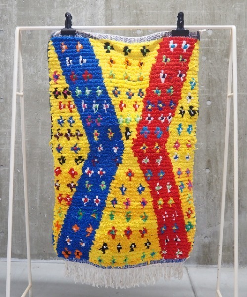 CONTROL FREAK / CTFK(コントロールフリーク)の「CONTROL FREAK(コントロールフリーク)BOUCHEROUITE(ラグ/マット・レディース・ホワイト/ブラック/レッド/オフホワイト/ピンク/イエロー/アイボリー/クリーム/マルチ/ストライプ/チェック・FREE)」の7枚目の写真