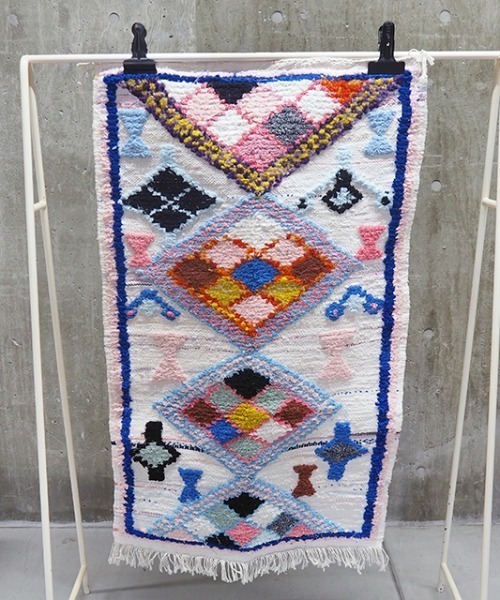 CONTROL FREAK / CTFK(コントロールフリーク)の「CONTROL FREAK(コントロールフリーク)BOUCHEROUITE(ラグ/マット・レディース・ホワイト/ブラック/レッド/オフホワイト/ピンク/イエロー/アイボリー/クリーム/マルチ/ストライプ/チェック・FREE)」の6枚目の写真