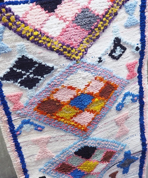 CONTROL FREAK / CTFK(コントロールフリーク)の「CONTROL FREAK(コントロールフリーク)BOUCHEROUITE(ラグ/マット・レディース・ホワイト/ブラック/レッド/オフホワイト/ピンク/イエロー/アイボリー/クリーム/マルチ/ストライプ/チェック・FREE)」の22枚目の写真