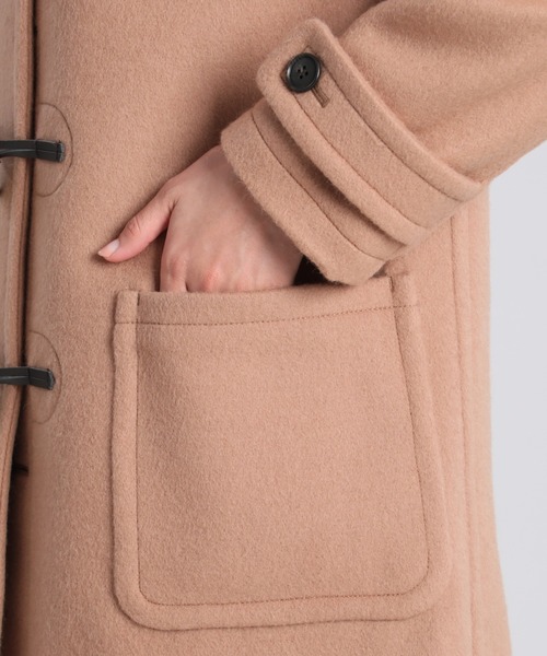 INED CLARO(イネドクラロ)の「【WEB限定】ダッフルコート 日本製 通勤(ダッフルコート・レディース・オフホワイト/ベージュ/ネイビー・7号/9号/11号)」の8枚目の写真