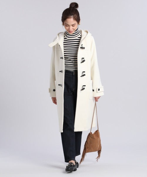 INED CLARO(イネドクラロ)の「【WEB限定】ダッフルコート 日本製 通勤(ダッフルコート・レディース・オフホワイト/ベージュ/ネイビー・7号/9号/11号)」の15枚目の写真