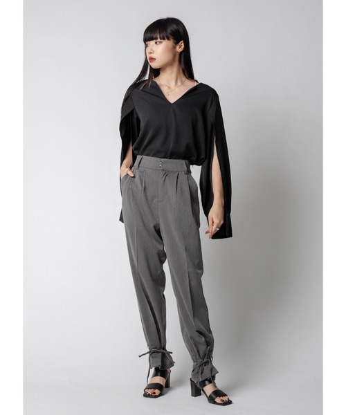 Adoon plain(アドーンプレーン)の「【2way】裾絞りパンツ(その他パンツ・レディース・ブラック/グレー・MEDIUM/LARGE)」の10枚目の写真