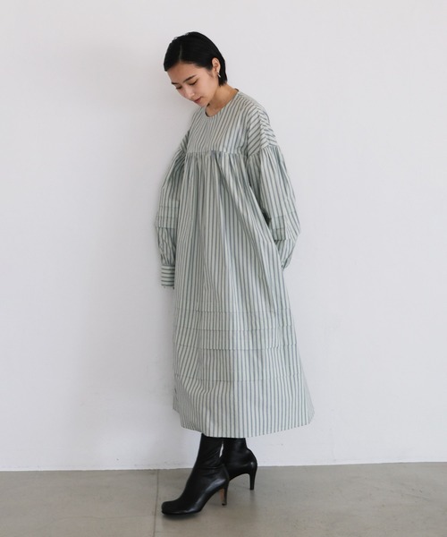 美品】AKTE アクテポイントタックボリュームワンピース