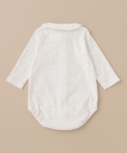 Sophie la girafe（ソフィーラジラフ）の「スターダストスムース長袖ボディスーツ【日本製】（肌着・キッズ・オフホワイト・80ｃｍ/70cm）」の3枚目の写真